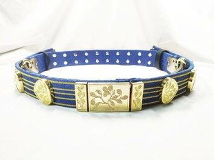 (3.8cm)明制金带荔枝纹汉服革带大明衣庄