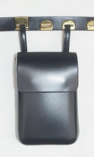 唐制3号鞶囊皮包手机包汉服革带蹀躞带鞶囊仿银囊大明衣庄