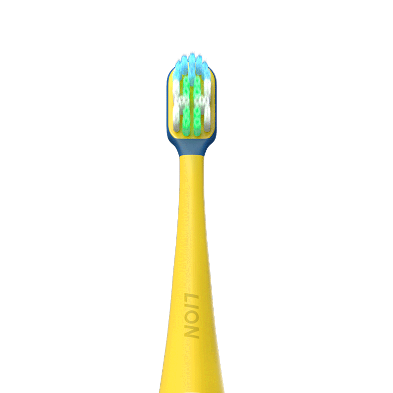 狮王KODOMO小狮王儿童电动牙刷三重植毛磁悬浮软毛替换刷头3-12岁