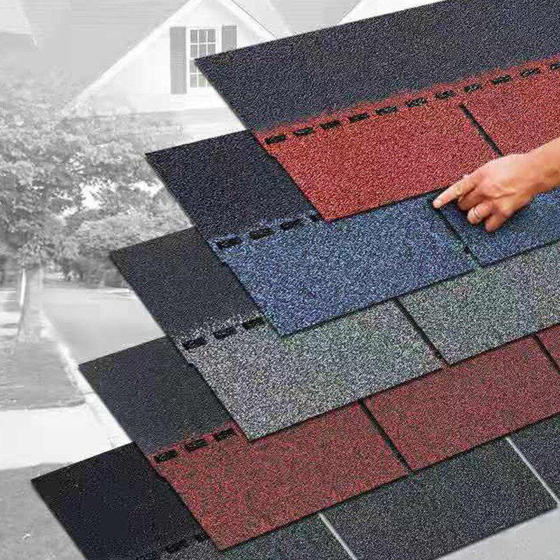 厂家直销新彩色玻纤沥青瓦轻钢别墅防水屋面屋顶彩色油毡瓦沥青瓦