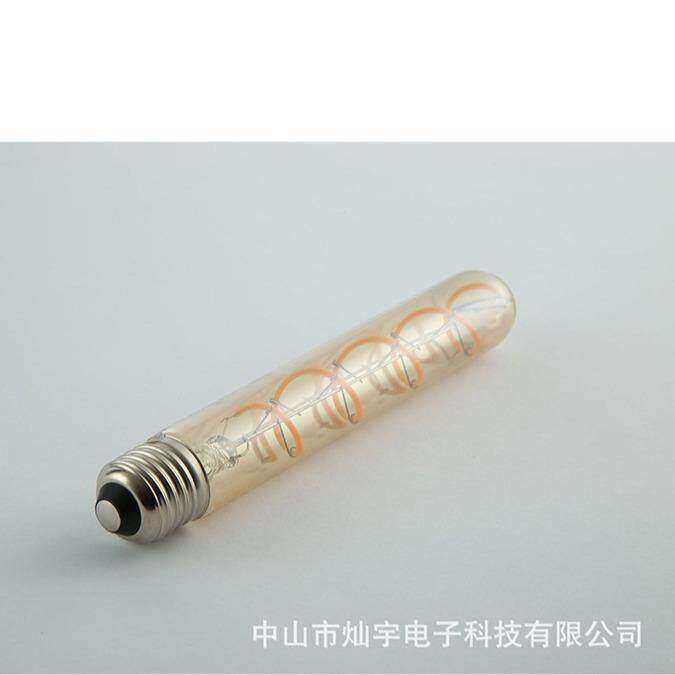 柔LEDm灯丝灯T3T30-1850 -185m 4w性软灯丝长笛灯泡爱迪生T管状形