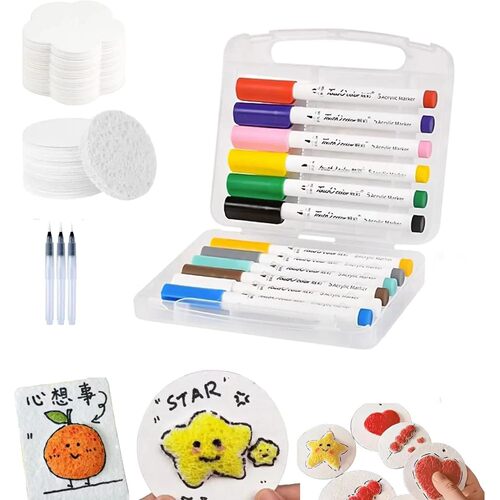 Magic Puffy Paint 3D Drawing Magic Canvas Sponge Foam Textur