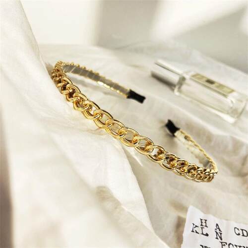 New headband retro Hair band simple gold hairpin 头发箍发卡