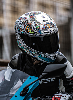 gsb361摩托车头盔男女电动车盔机车个性赛车安全头盔春秋全盔骑行