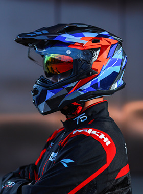 gsb拉力盔xp22摩托车越野头盔男摩旅长途骑行冬季保暖四季通用