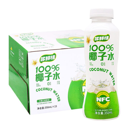 哆鲜恬椰子水350ml*15瓶源自海南岛0脂肪无菌冷灌整箱
