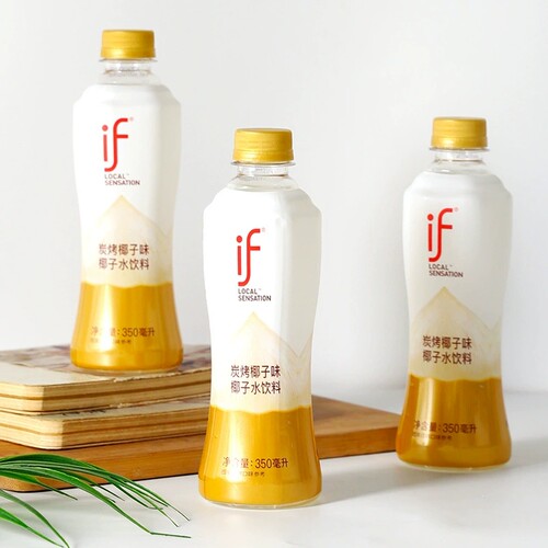 泰国进口if炭烤椰子味椰子水果汁饮料网红椰子汁夏日解渴解腻饮品