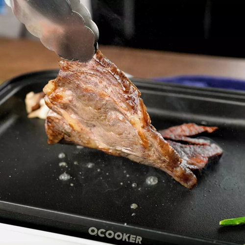 新品销圈a厨多功能料理锅家用不粘电烧烤一体蒸煮炒煎电火锅烤肉