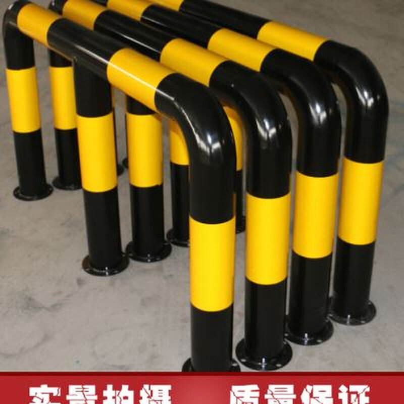 好货加油站M型钢管防撞栏 U型挡车杆 加厚固定铁立柱 护栏 倒U防