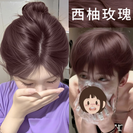西柚玫瑰色染发剂植物刺无激纯正品2026潮款流行色新款在家染发膏