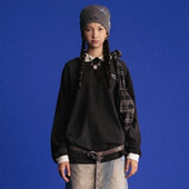 GOODBAI polo衫 GOODEES 印花擦脏翻领oversize长袖