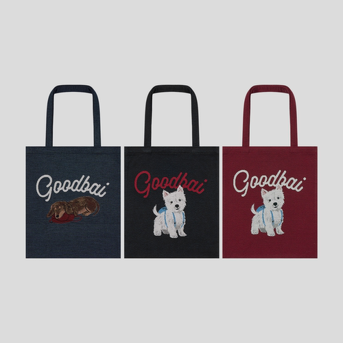 GOODBAI logo 西高地 腊肠狗狗休闲通勤帆布袋
