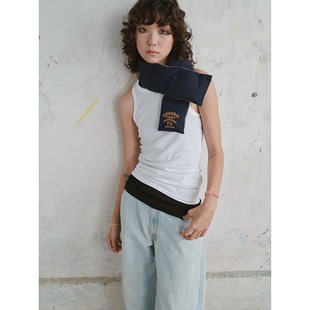 GOODBAI logo印花棉围脖 916