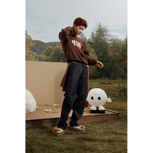 GOODBAI 916圆领logo贴布绣卫衣