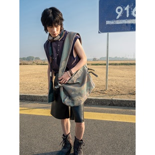 GOODBAI 调节扣宽肩带斜挎包 916