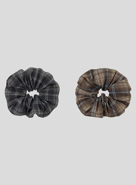 GOODBAI 格纹大肠发圈