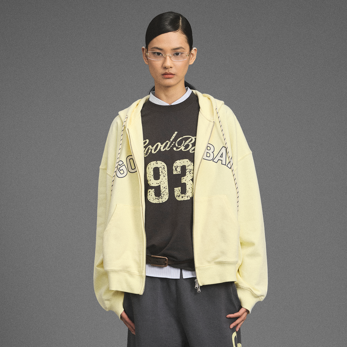 GOODBAI新款撞色logo印花oversize休闲连帽拉链卫衣外套男女同款,男装,卫衣,淘宝优惠券,粉丝福利购,淘宝优惠卷