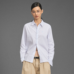 衬衫 刺绣logo宽松翻领长袖 女 新款 GOODBAI