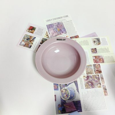 韩国BD飞碟宠物碗陶瓷猫碗吃粮小食盆小猫咪吃罐头喝水饮水碗餐具