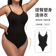 跨境新款skims塑性连体衣女卡戴珊同款美体收腹提臀束身大码内衣