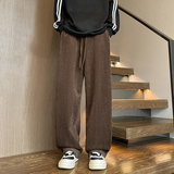 K184春季新款人字纹休闲裤男潮大码宽松直筒裤子特P40无差价，男装休闲裤，电商A115