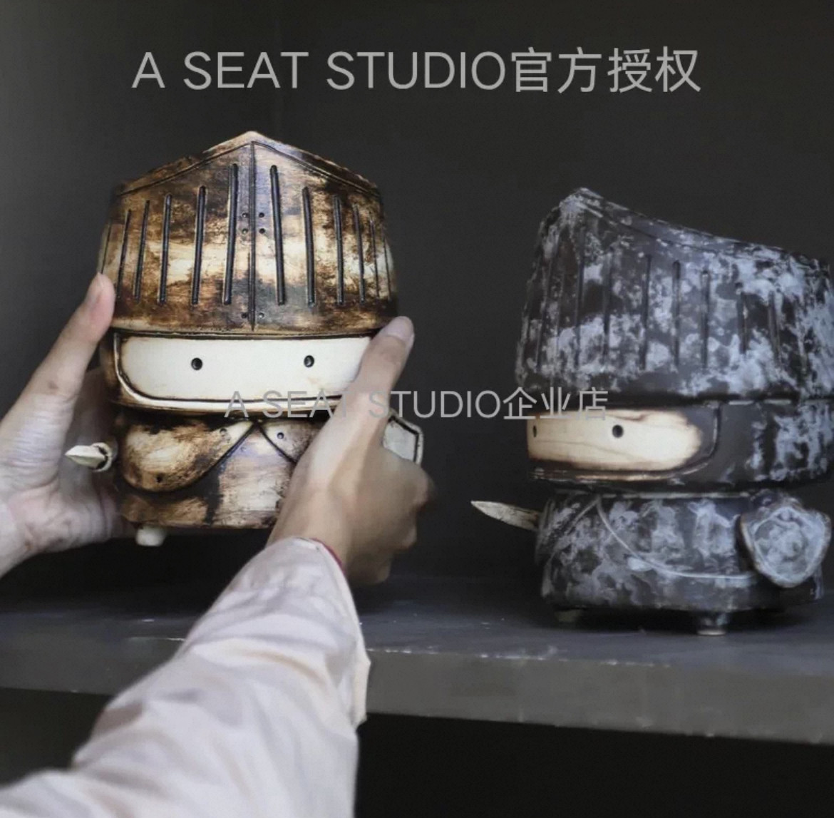 A SEAT STUDIO泰国进口Mini Guard迷你卫兵系列块根绿植手工花盆