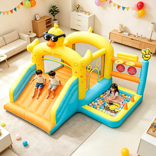 AirMyFun小黄鸭充气城堡室内小型