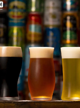 日本进口aderia精酿啤酒杯IPA玻璃杯酒具石冢硝子套装冷饮果汁杯