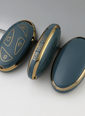 适用韩国Ioniq6现代金边钥匙套Ioniq6新款钥匙包TPU车钥匙包