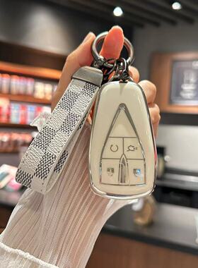 长安cs75plus钥匙套univ逸动cs55锐程cs35车unit包unik扣95cs85壳