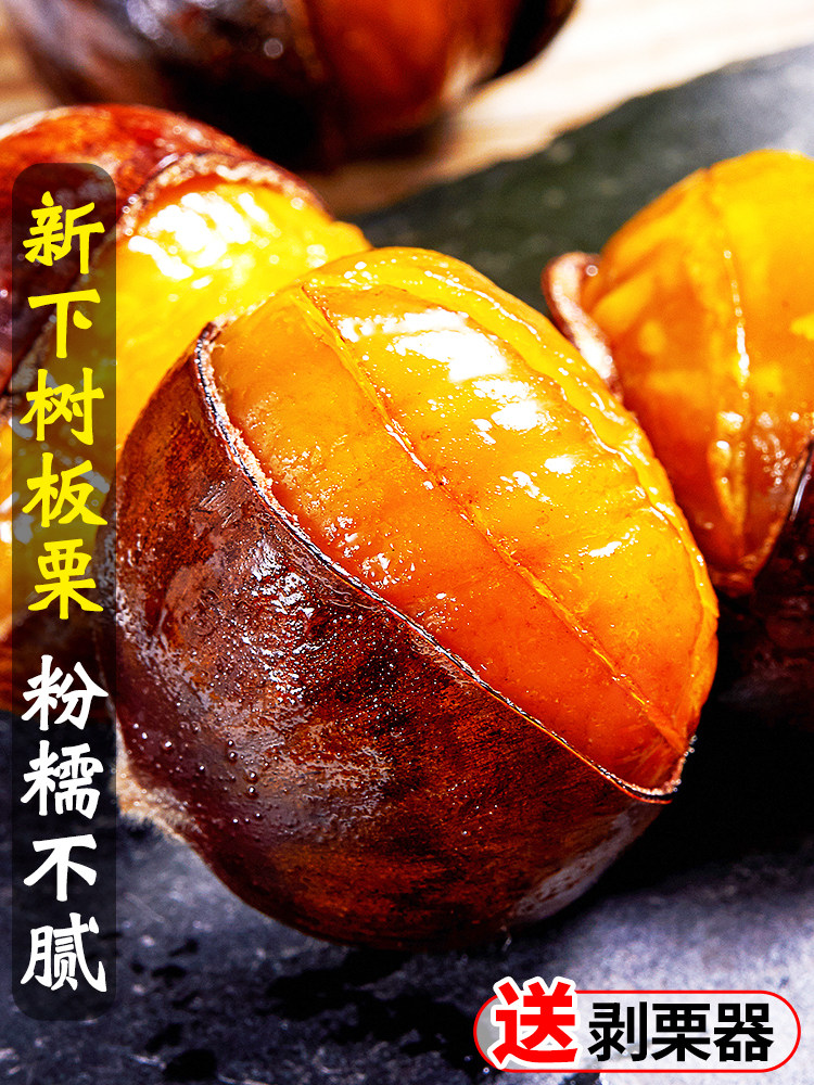 新鲜丹东板栗大板栗生栗东北油锥栗野生5斤大果10小毛栗子仁