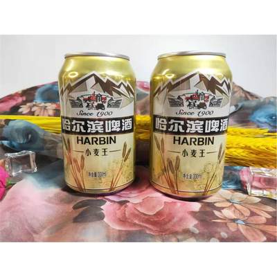 哈尔滨啤酒 哈啤小麦王330ml*24罐 多省包邮