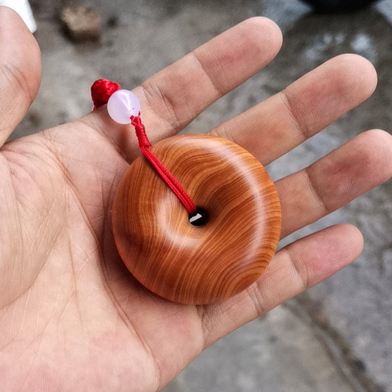 太行崖柏陈化平安扣吊坠5