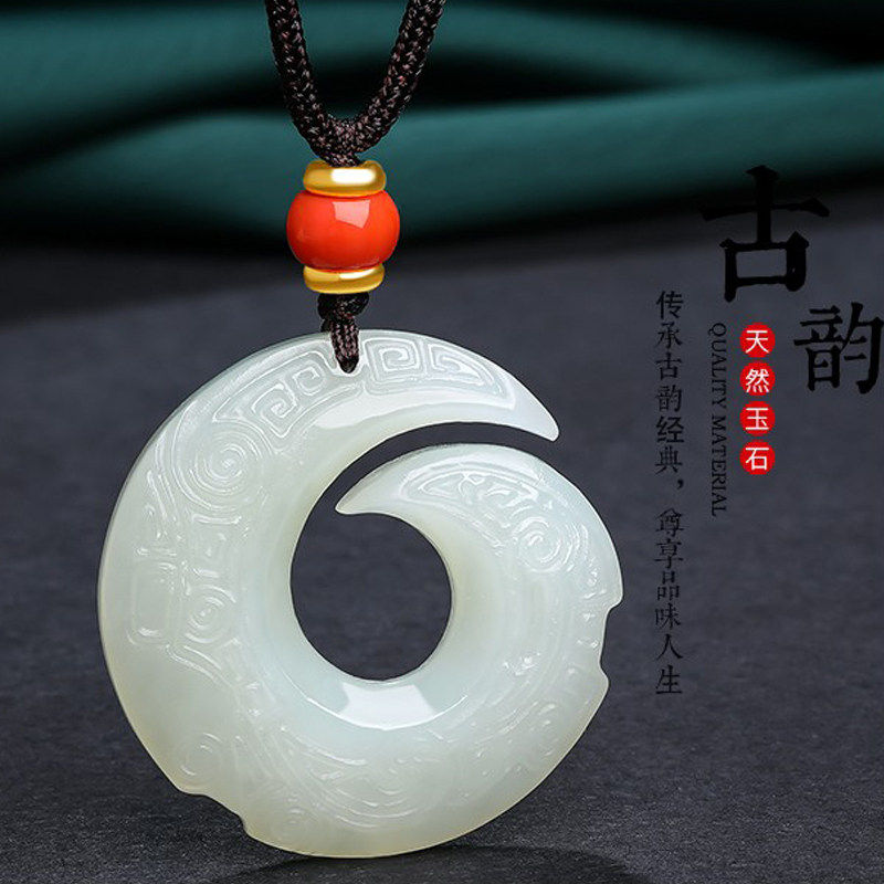 真和田玉时来运转吊坠男