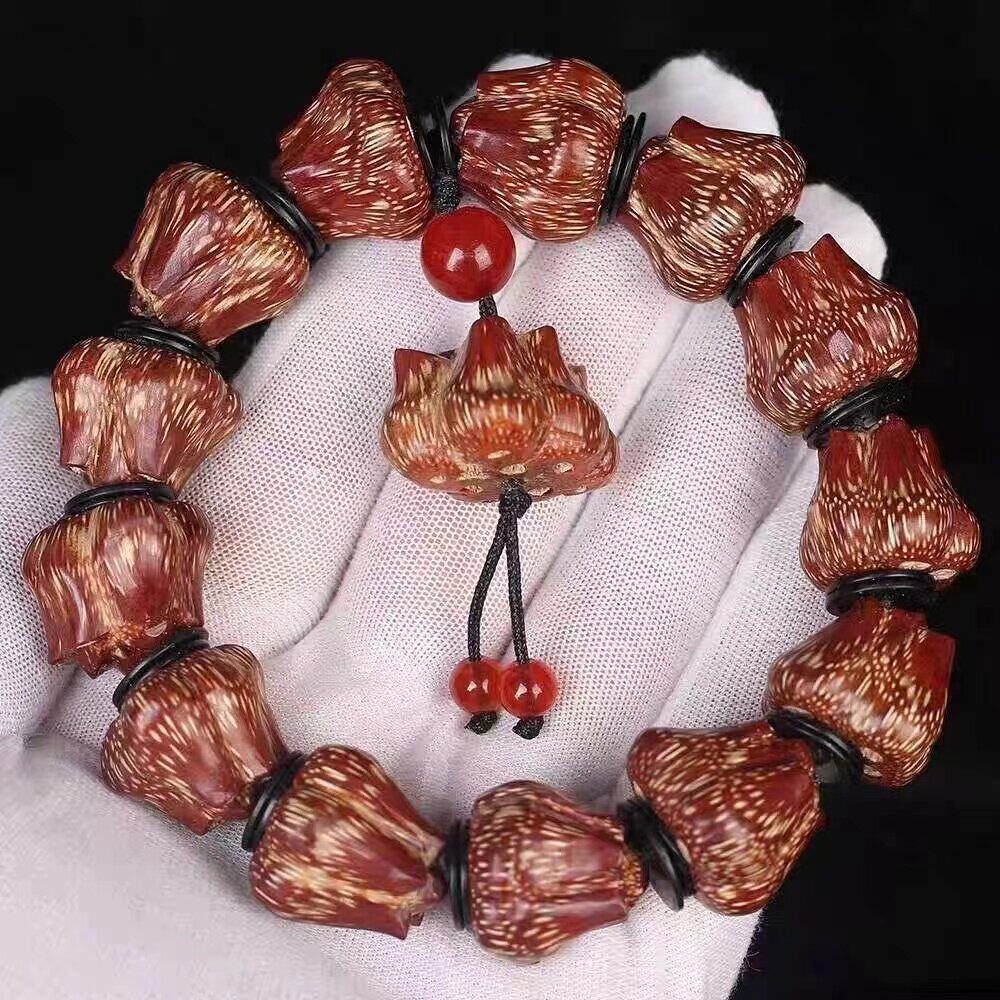 滴血莲花菩提手串子文玩
