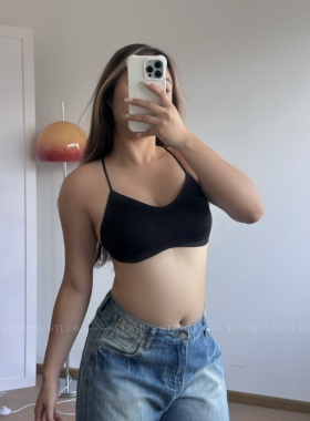 VINMEN热辣街头 美背内衣吊带背心内搭带胸垫文胸250701