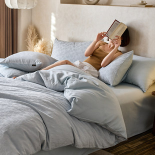 保暖纯棉全棉床上用品 冬季 德国进被窝不凉 秋冬加厚磨毛四件套