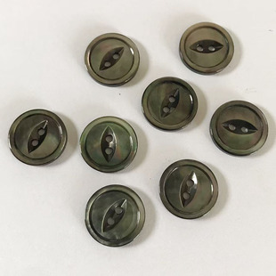 黑碟珍珠贝母贝2孔圆边鱼眼款创意特色百塔款 服装辅料饰品钮扣