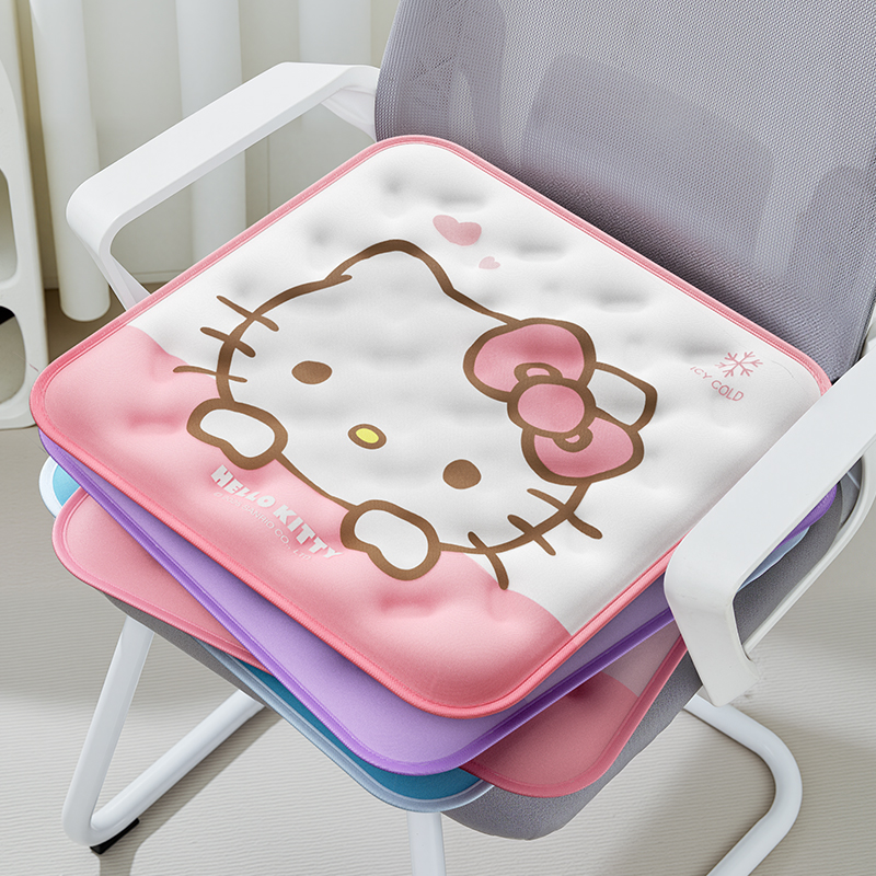 美乐蒂冰垫坐垫夏季办公室久坐Hellokitty卡通电竞椅学生情侣座垫