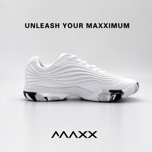 耐磨防滑羽毛球鞋 缓震鞋 男女款 男士 子 休闲户外运动鞋 MAXX白色时尚
