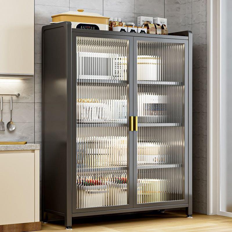 清仓厨房置物柜家用多功能收纳柜加厚餐边柜双开门防尘储物碗橱柜