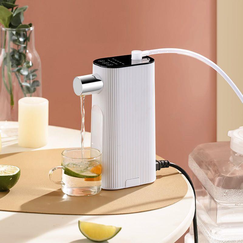 电动取水器全自动加热桶装水抽水器桌面即热式饮水机加热一体烧水
