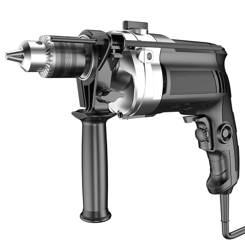 多功能家用小电钻带冲击手枪钻快速钻墙打孔冲击钻木工电动工具