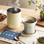2025新款日本膳魔师带茶滤保温杯咖啡杯办公室马克杯泡茶水杯子