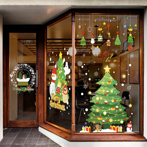 圣诞节静电玻璃贴【闪电发货】