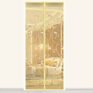 防蚊纱门磁性家用沙门防尘家用纱B网磁吸纱窗门帘自装 自粘大门纱