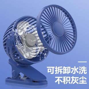 可夹床头风扇车载大风力小夹扇夏 夹子小风扇迷你静音usb充电台式