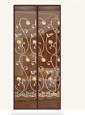 防蚊纱门磁性家用沙门防尘家用纱网磁吸纱窗门Q帘自装Y自粘大门纱