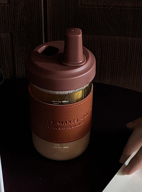 早餐专用豆浆杯耐高温上班族男士隔热玻璃牛奶杯食品级密封早餐杯