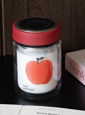 水杯女士新款高颜值高硼硅双层玻璃杯耐高温泡茶杯子便携小巧迷你